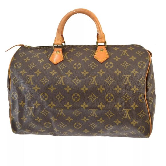 Louis Vuitton SPEEDY 35 HANDBAG PURSE MONOGRAM CANVAS - Picture 2 of 9